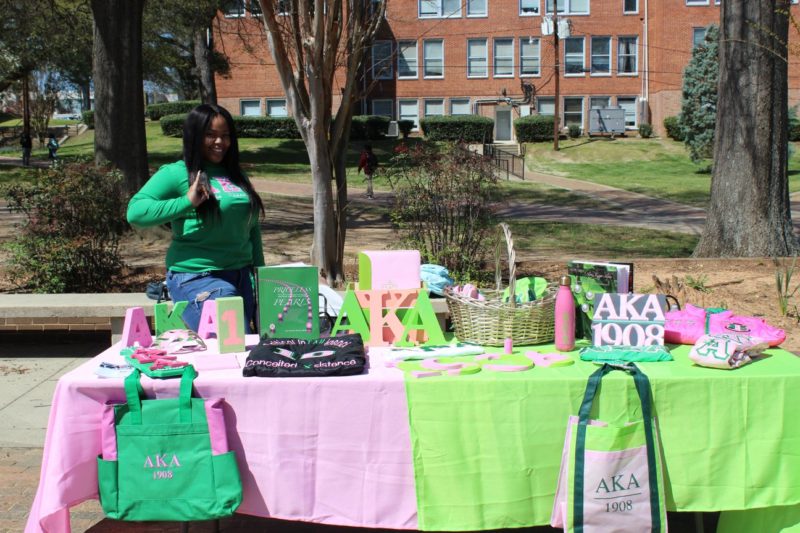 Alpha Kappa Alpha table at Club Fest