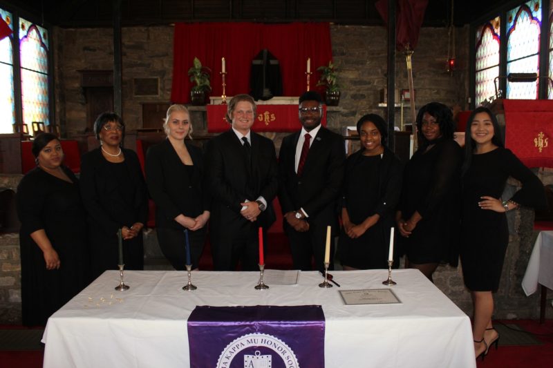 Alpha Kappa Mu Induction Ceremony