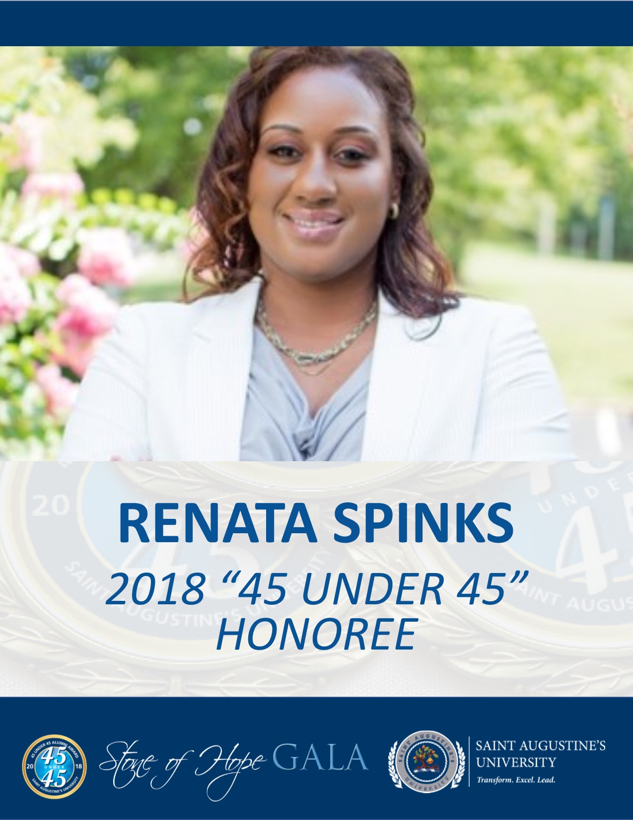 2018-SAU-45-Under-45 RENATA SPINKS - Saint Augustine's University