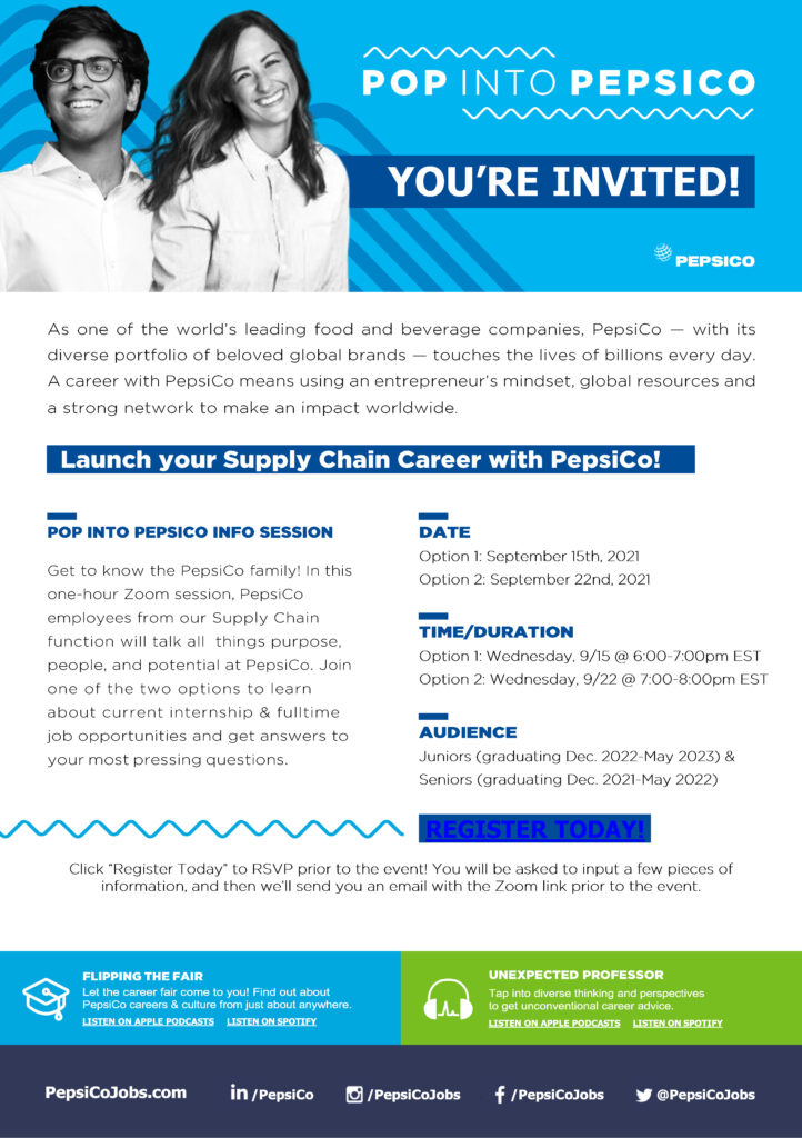 supply_chain_pop_into_pepsico_info_session_invitation Saint Augustine